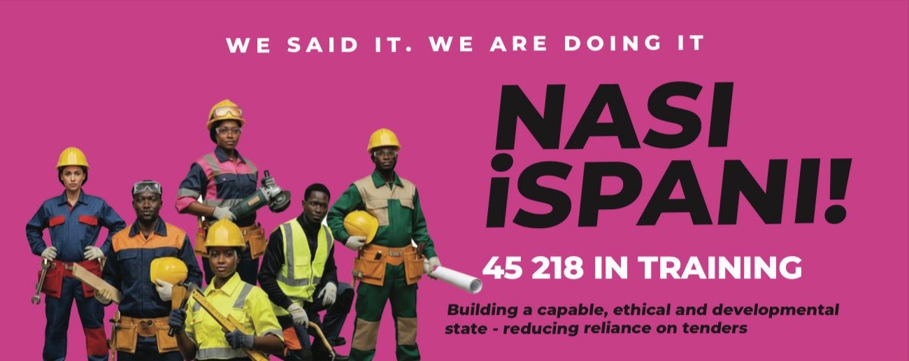 Gauteng relaunches Nasi Ispani on 6 September 2025, offering skills training for unemployed citizens to maintain and repair public infrastructure
