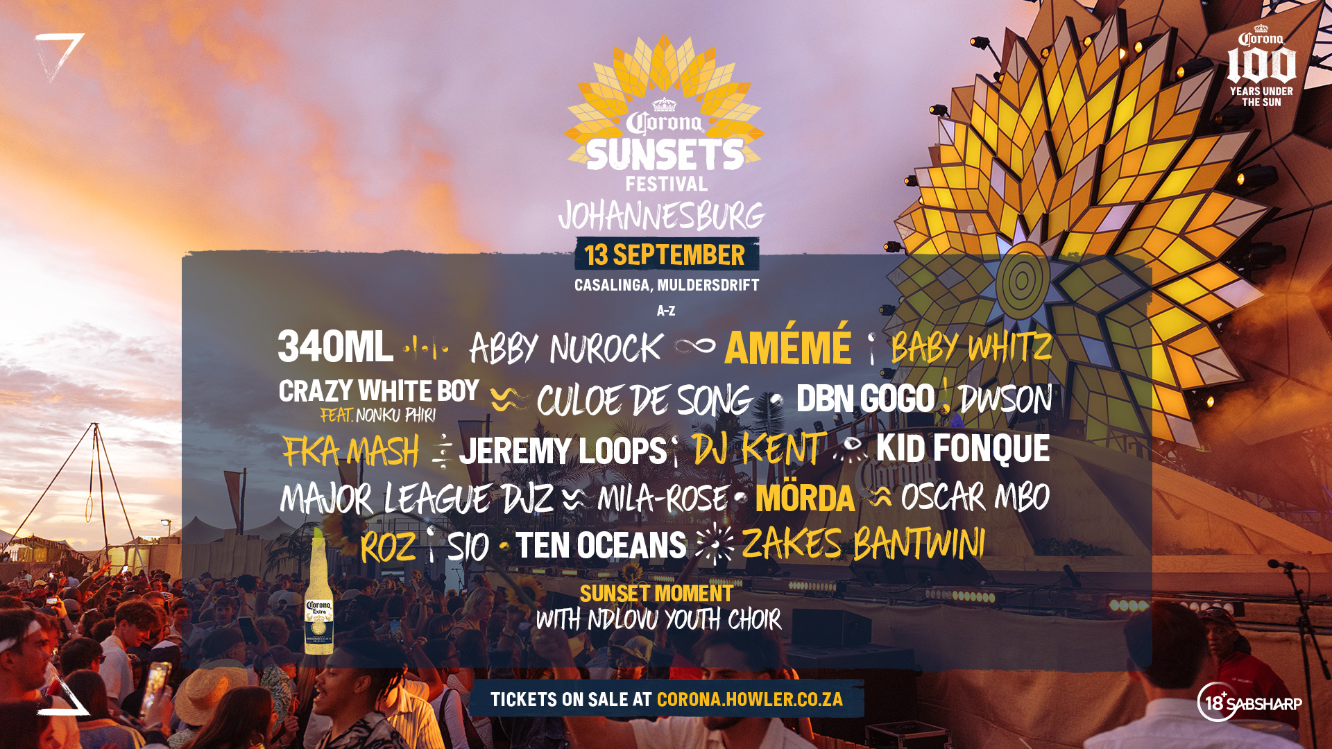 Corona Sunsets Festival LineUp