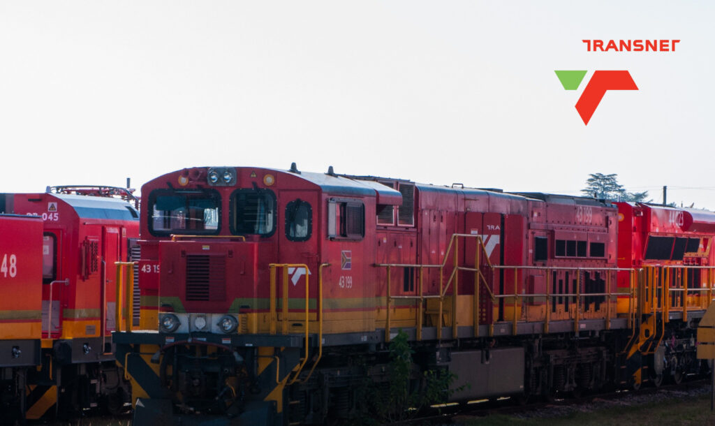 Transnet freight train on South African rail network after recovery plan