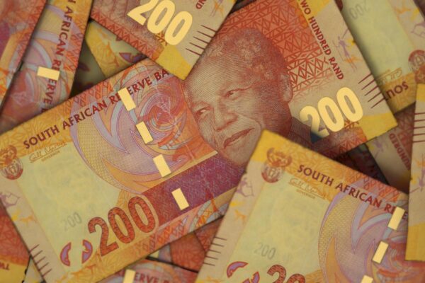 South African currency notes representing inflation and monetary policy focus.