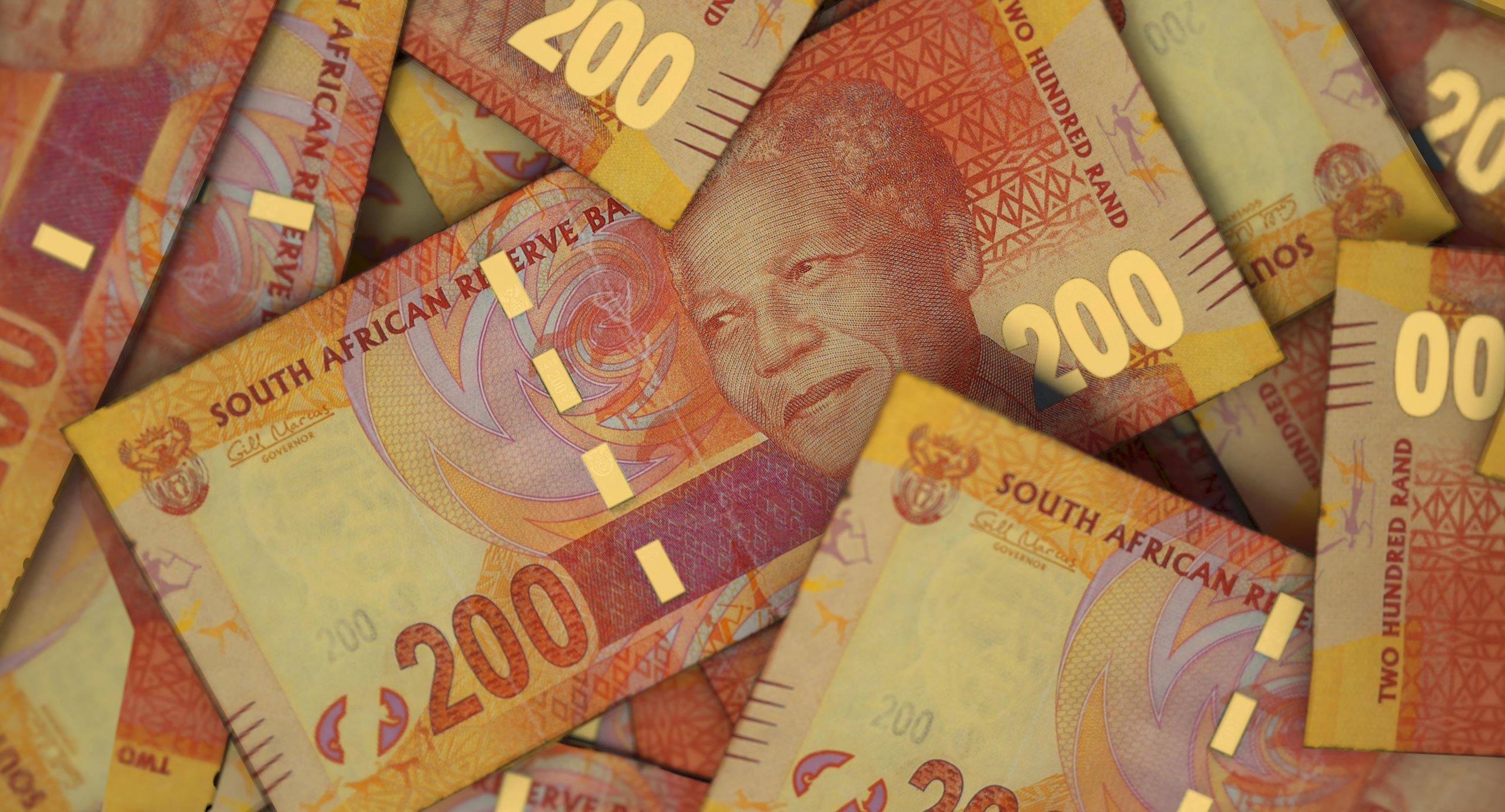 South African currency notes representing inflation and monetary policy focus.