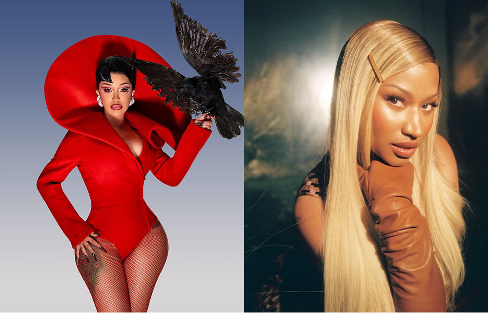 Cardi B and Nicki Minaj reignite their infamous feud on X, with Nicki targeting Cardi’s pregnancy and album Am I the Drama?
