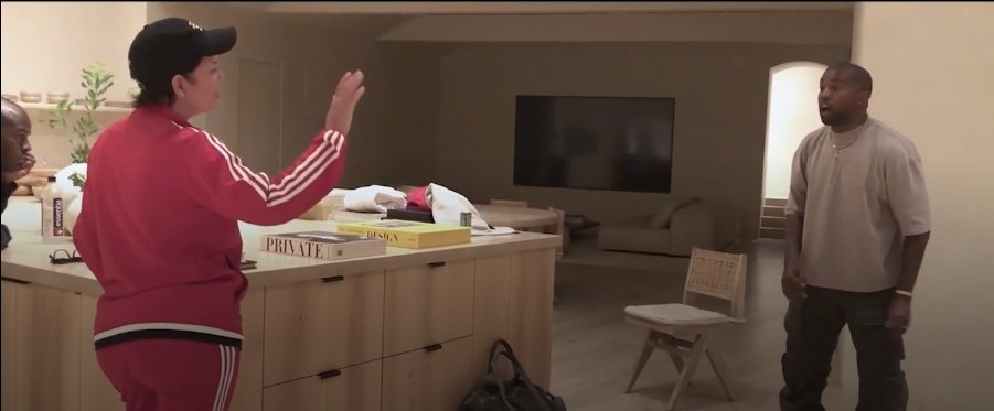 Kanye West confronting Kris Jenner in documentary footage